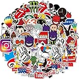 100Pcs Cool Stickers、Stickers for Adults，Skateboard Stickers，Brand Stickers，Suitable for Water Bottles, laptops, Luggage, Bike，Bomb Stickers Boys, Girls, Teenagers, Vinyl Stickers. Preferred Stickers