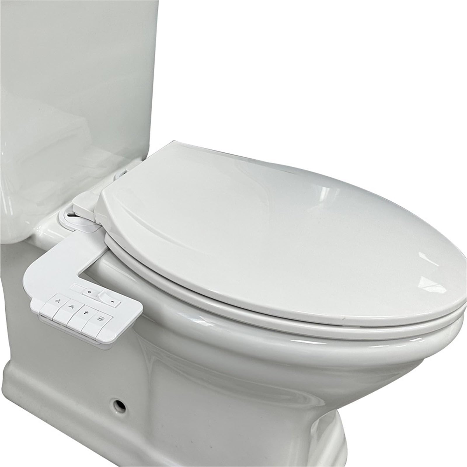 Podkładka bidetowa do toalety z dwoma wylotami i regulowanym ciśnieniem wody, w tym metalowy wąż ABS konstrukcja łatwa instalacja ręczny bidet posypka