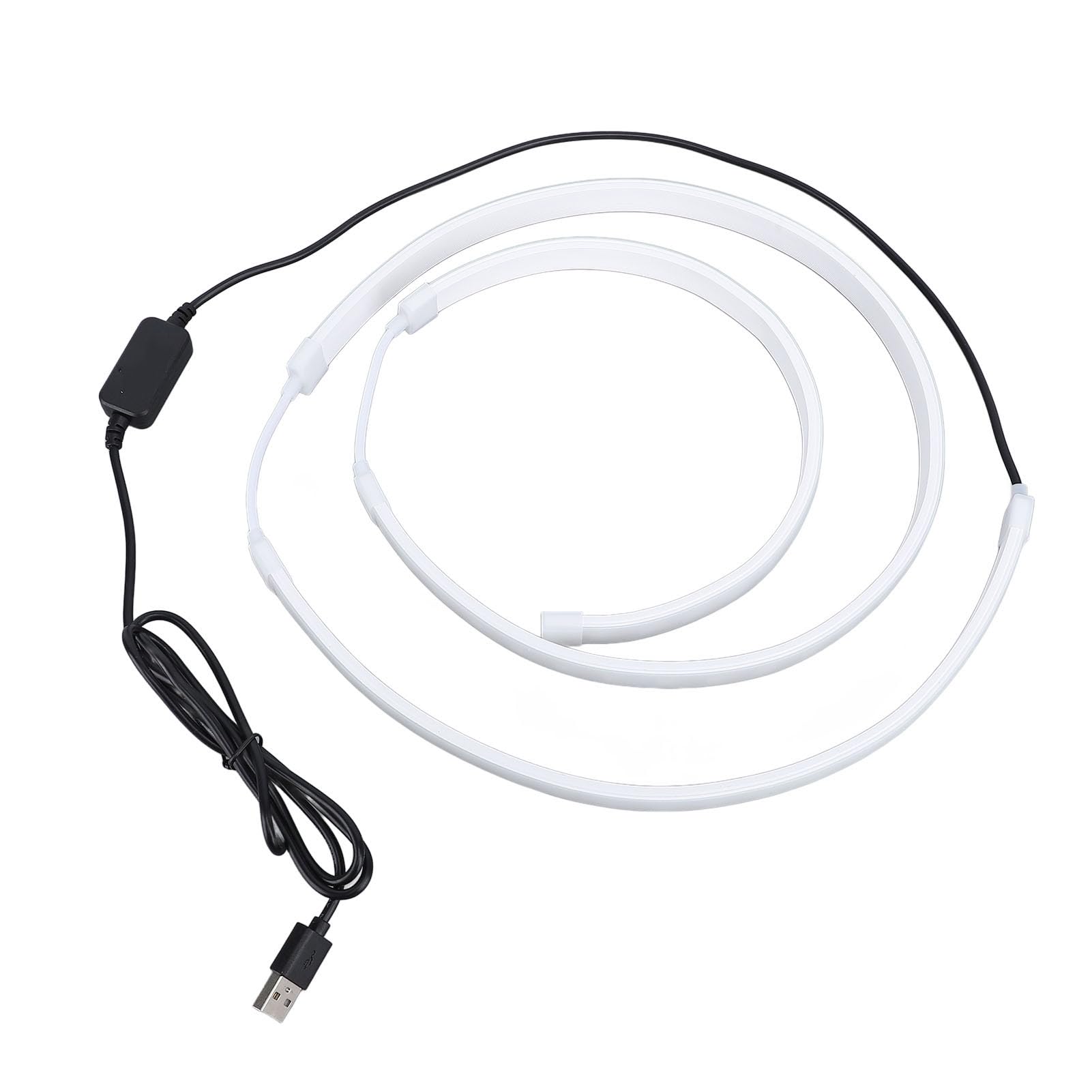 Asixxsix Backlight TV, Striscia LED RGB USB Light RGB Gaming Ambient Lighting Sync con modalità Colore Schermo per PC Display da 24 Pollici