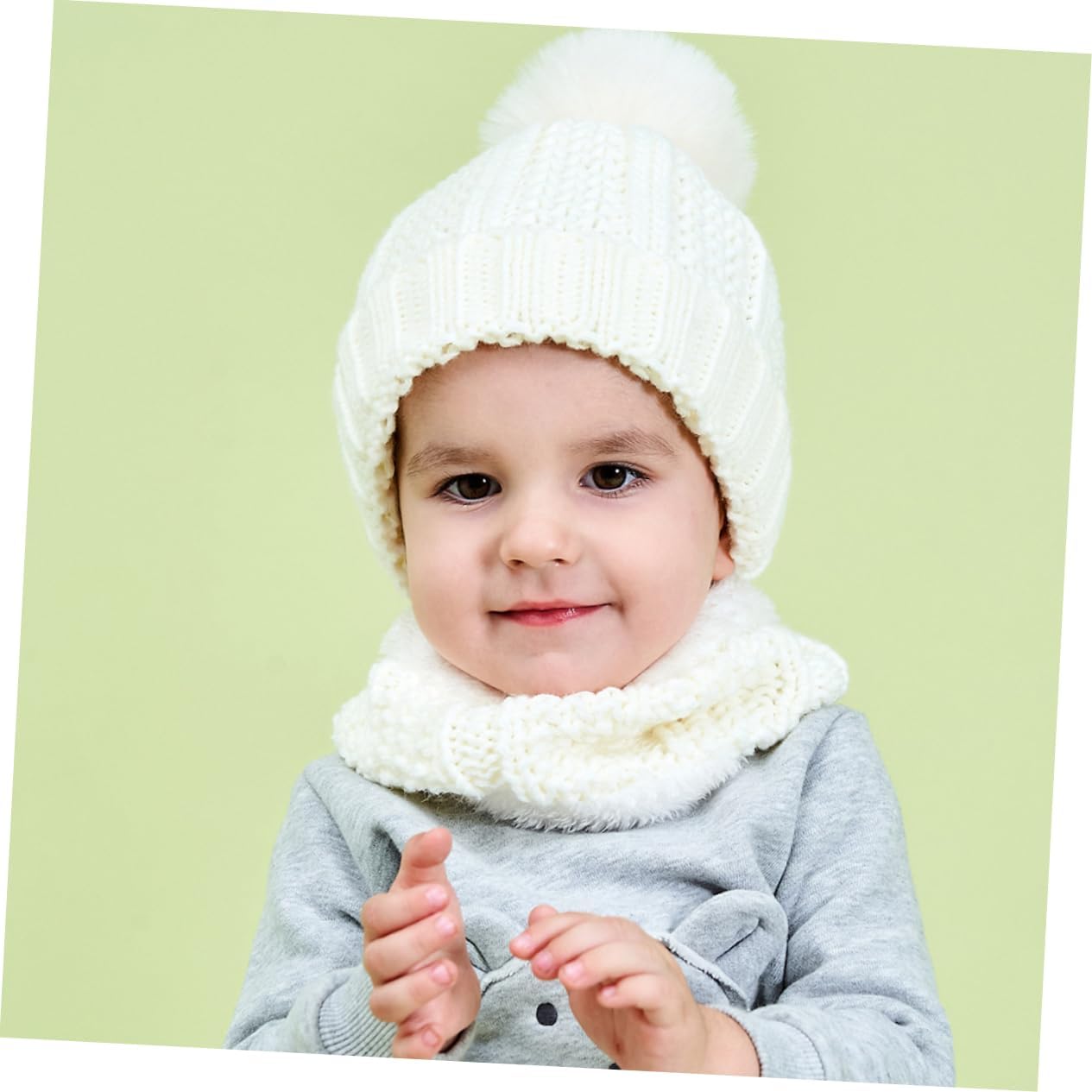 Children's Beanie Hats Newborn Knitted Beanie Crochet Kit Winter Knitted Winter Neckerchief Warm Knit