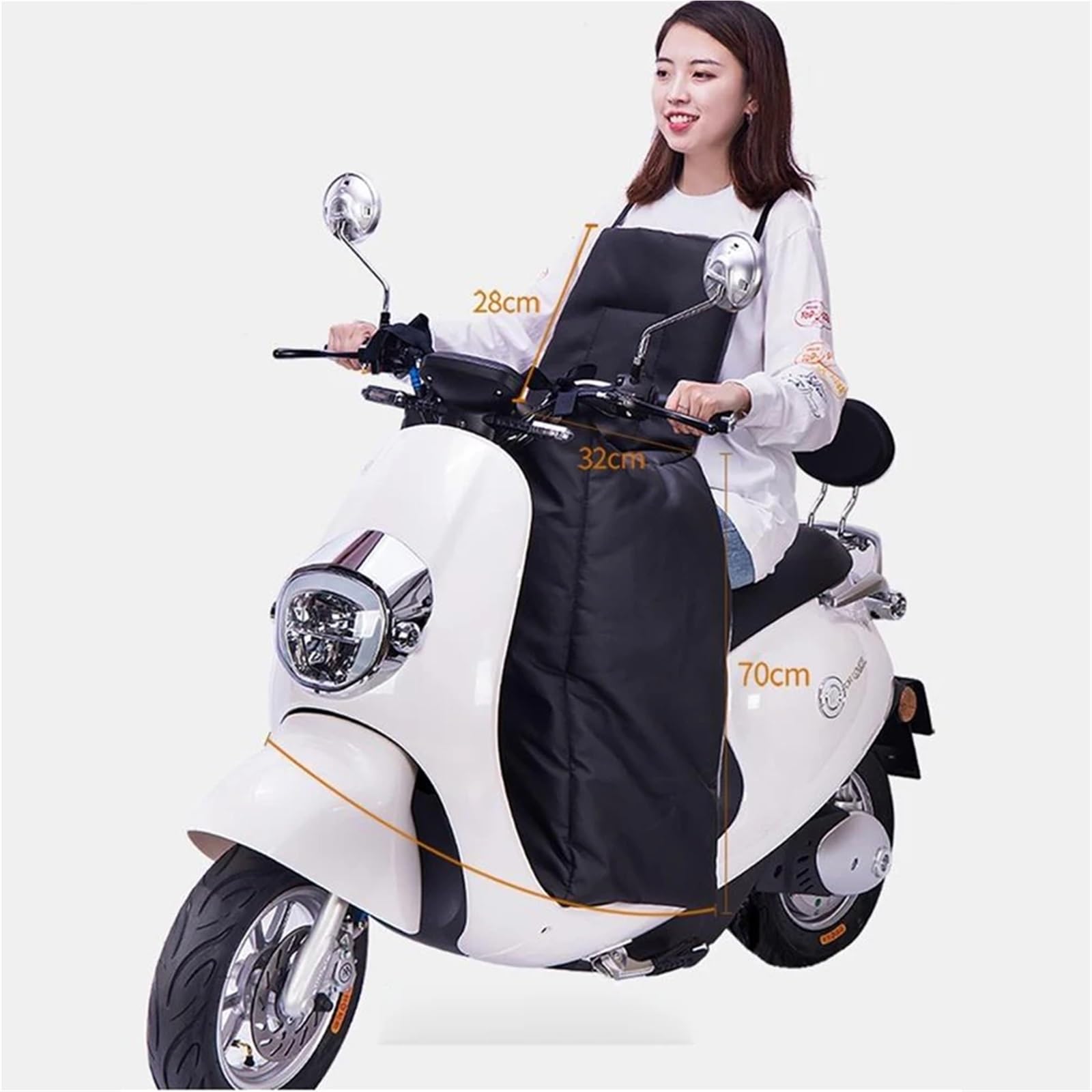 Générique Tablier Scooter, Couvre Jambe Scooter Couvre-Jambes d'hiver for Scooters, Protection Contre La Pluie, Le Vent Et Froid, Couverture De Genou Moto, Imperméable(B)