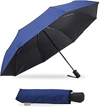 Destinio Umbrella for Women, Umbrella for Men - Automatic 3 Fold Windproof with Travel Cover with Auto Open and Close