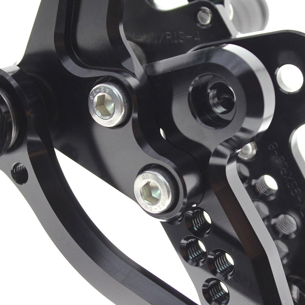 PROCNC Aluminum Billet Adjustable Motorcycle Footrests Rearsets Foot Pegs Fit for Suzuki GSXR1300 GSX1300R Hayabusa 1999 2000 2001 2002 2003 2004 2005 2006 2007 2008 2009 2010 2012