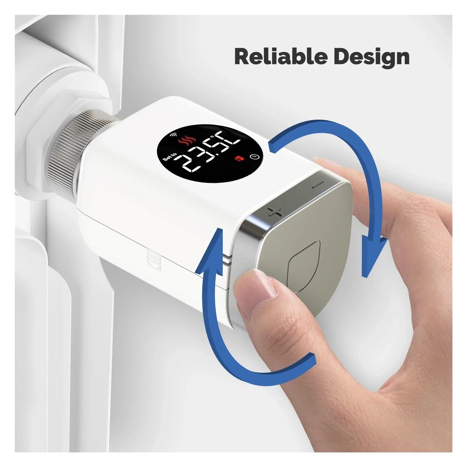 Intelligenter ZigBee-WLAN-Heizkörperstellantrieb (TRV) – Programmierbares Thermostatventil App-Fernsteuerung Der Temperatur Automatische Regelung