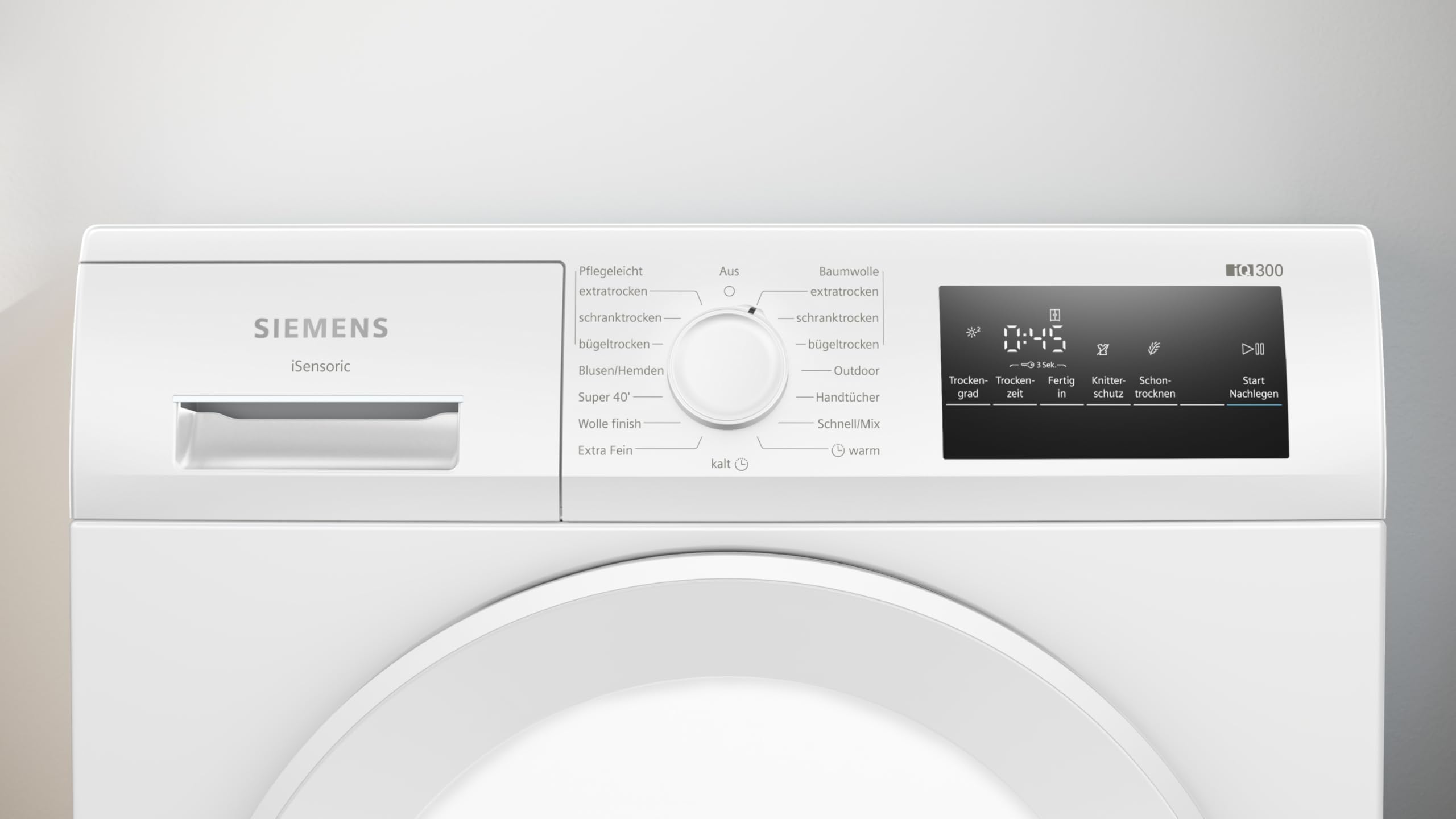 Siemens iQ300 Secador de bomba de calor, 8 kg, autoDry WT43H004 | Secado suave, programa Super40 para resultados rápidos, filtro easyClean para una fácil limpieza