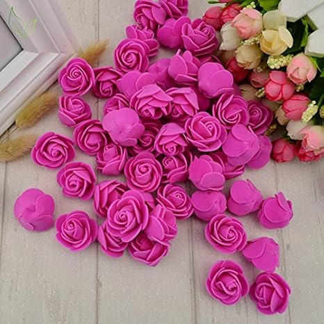 Amazon Hatabo 花の花 バラのブーケ 100個入り Peフォーム 造花 バラ 頭 造花 安い 結婚式 スクラップブック ギフトボックス Diy 花輪 多用途 ランダム 造花 オンライン通販