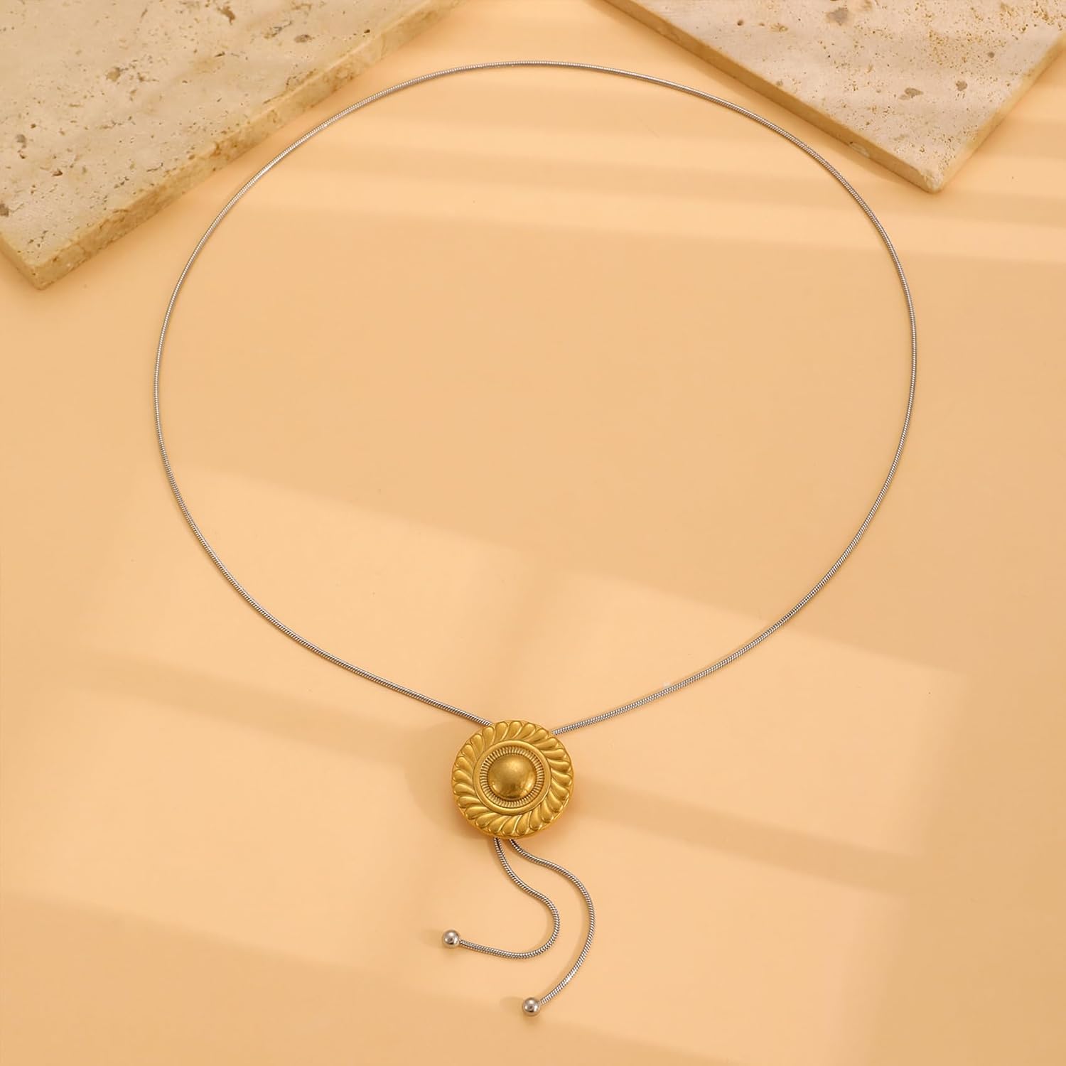 Gold Western Necklaces for Women Dainty Cowboy Cowgirl Hat Lariat Long Necklace Trendy Slip Chain Necklace Boho Country Jewelry Accessories - Image 3