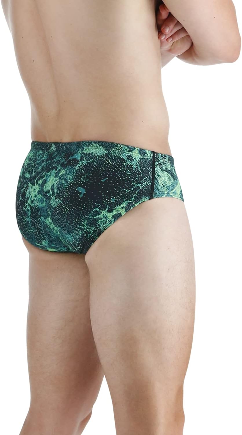 TYR Men's Durafast Lite Racer Brief Swimsuit