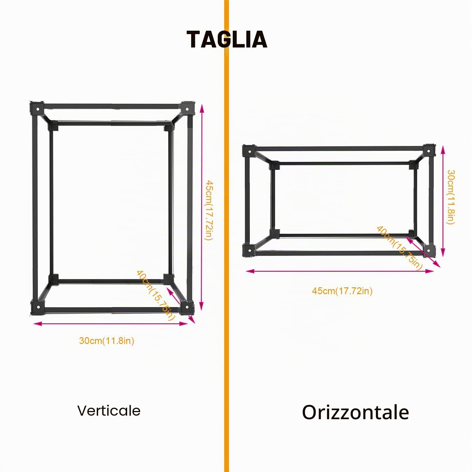 Vetrina Espositiva per Lego 76407 41737,45x40x30cm Grande Acrilico Scatola Teca Trasparente Antipolvere Protezione per Action Figure Modelli Collezione