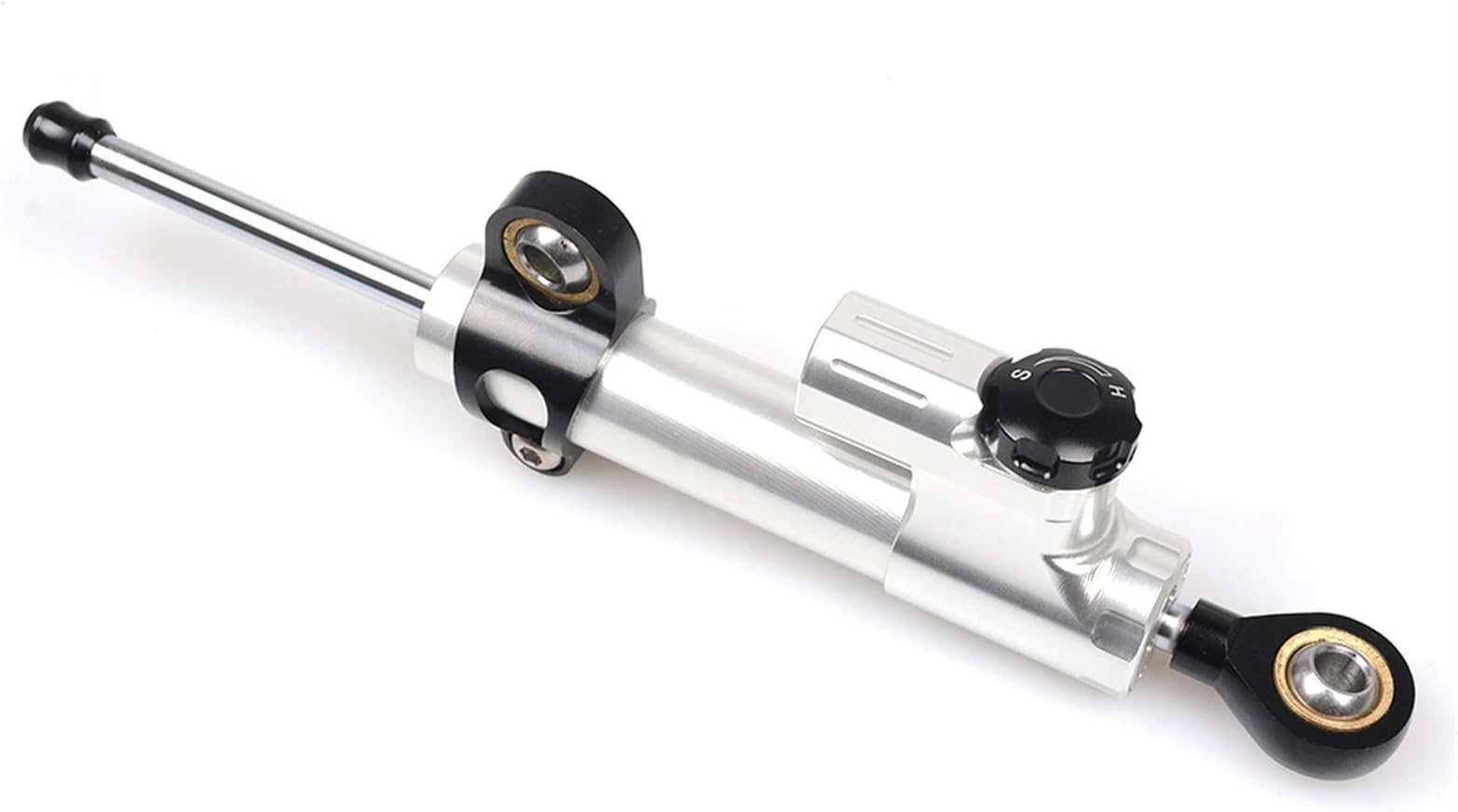 Motorcycle Accessories Damper Stabilizer Damper Steering shockproof For bajaj pulsar 200ns 200 NS/200 RS/200 AS All years(Black silver box)