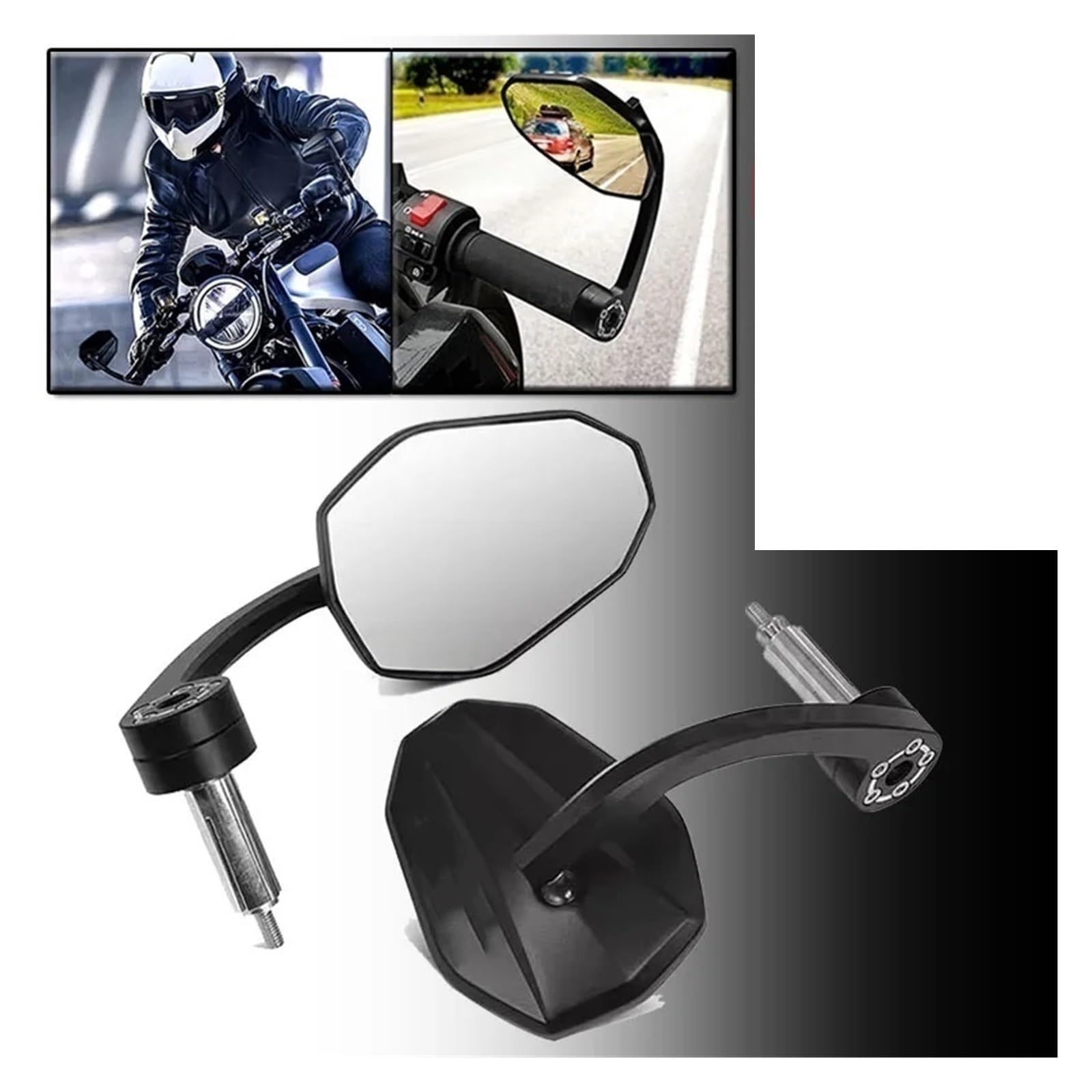 Motocyklowe Lusterka Wsteczne Moto Lusterko końców Pasuje Do Honda CB750 CB 750 HORNET Akcesoria Motocyklowe CNC Aluminium Lewy Prawy Obrót Kierownica Lusterka Końcowe(HORNET)