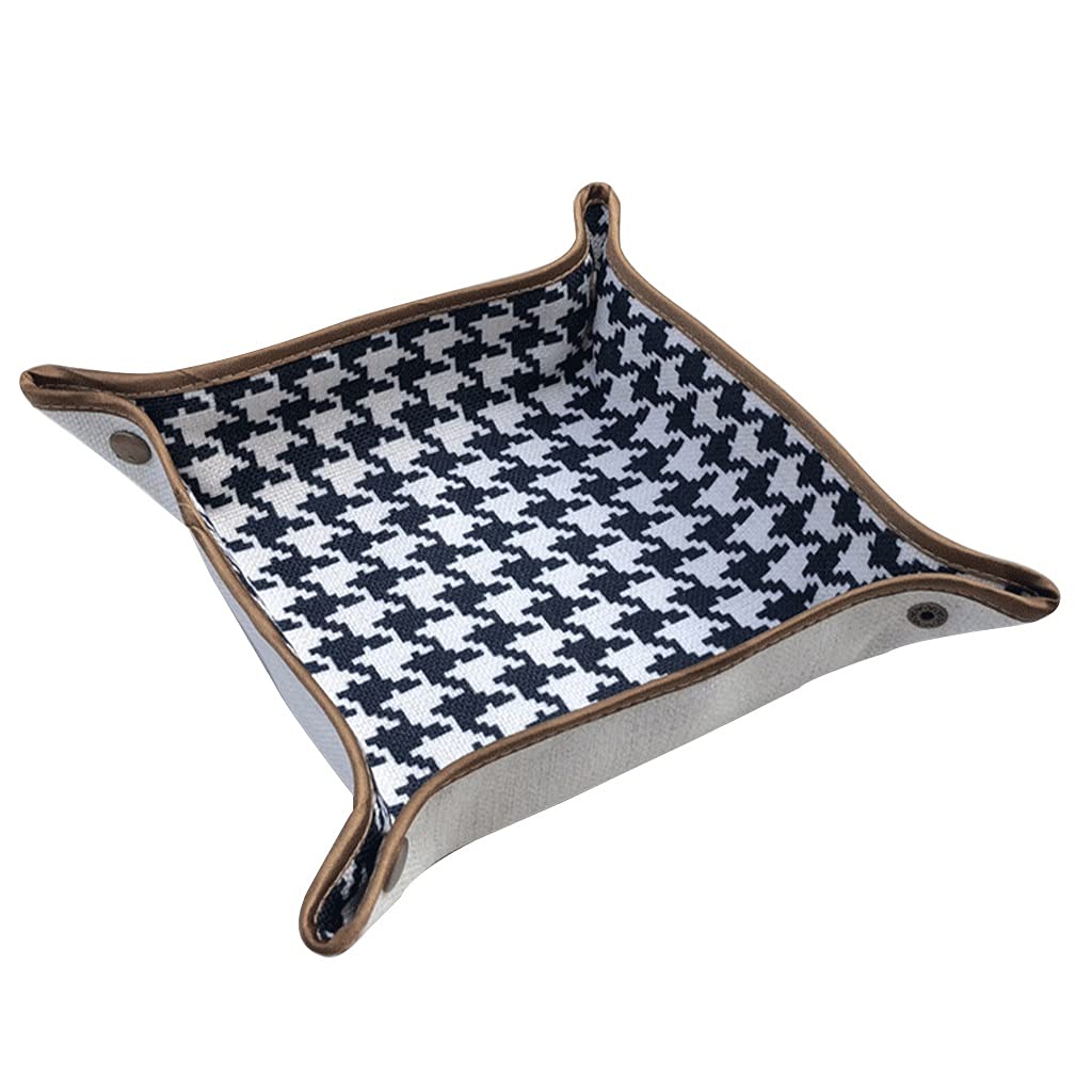 organiser tray, Creative Desk Storage Box Men's and Women's Lattice Travel Valet Tray is Used to Store Lipstick, Remote Control