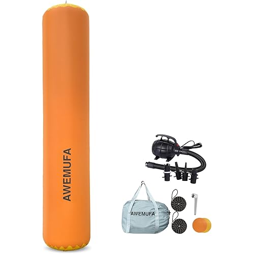 Inflatable Boat Fender for Docking Heavy Duty, Large Boat Bumper for Docking with 110-120V Electric Air Pump, Inflatable Dock Bumper for Pontoon Boat, Fishing Boat, Small Yacht