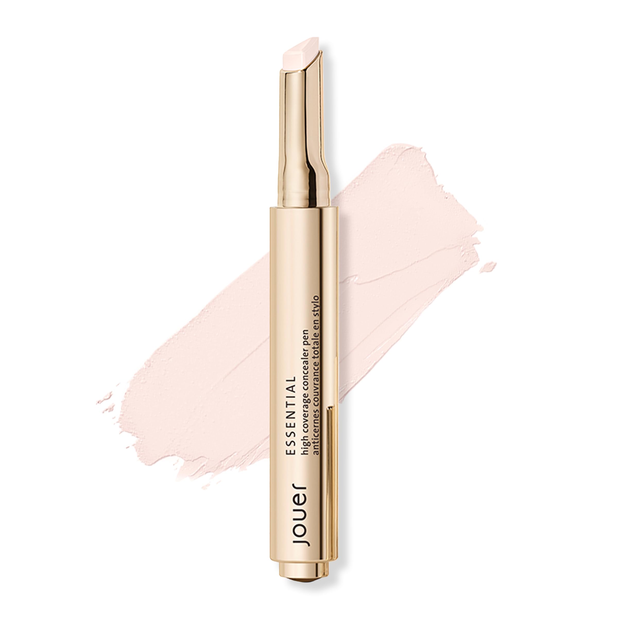 Essential High Coverage Concealer Pen - Under Eye Concealer for Dark Circles - Brightening Makeup for Eye Circles - Color Corrector Eye Primer with Hyaluronic Acid and Vitamin E