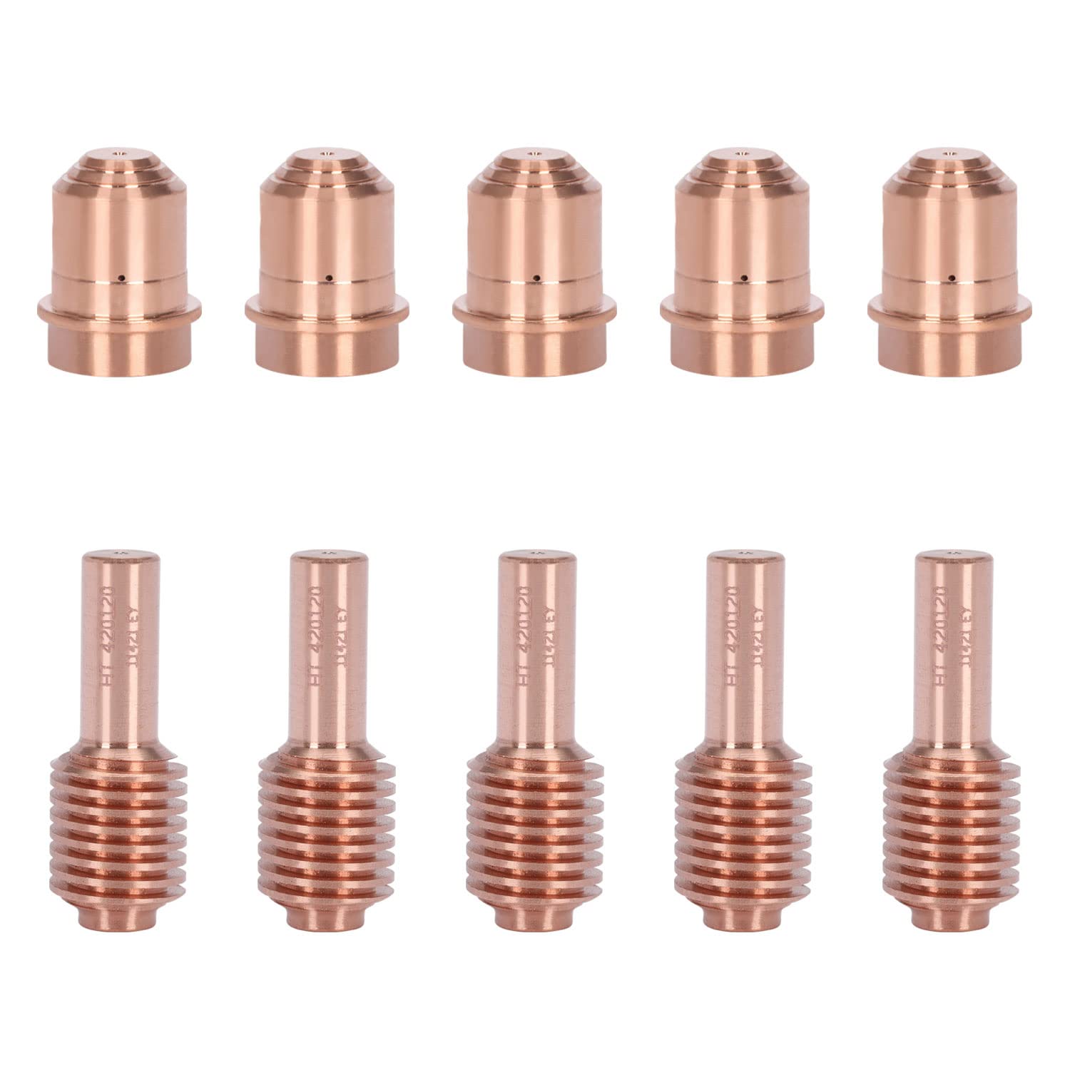 KERUE 5Pcs 420120 Electrode 5Pcs 420117 Nozzle Fit For PMX 30XP Plasma Fine Cutting Consumables