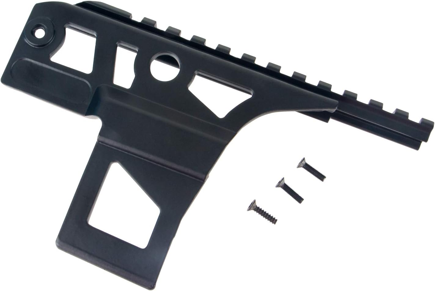 FOCUHUNTER Side Mount Dovetail Rail Plate Lightweight Metal Picatinny Weaver Compatible Rail Mount Accessories Full Metal Black for Outdoor Sport Scope Rail