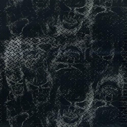 Miniatura 2 de Placa de diamante Cráneos negros Película hidrográfica de transferencia de agua Hydro Dipping Dip Demon