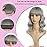 Ucubb Short Curly Wigs with Bangs for Women 14 Inches Wavy Bob Wig Synthetic Heat Resistant Fiber Wigs (R10A)