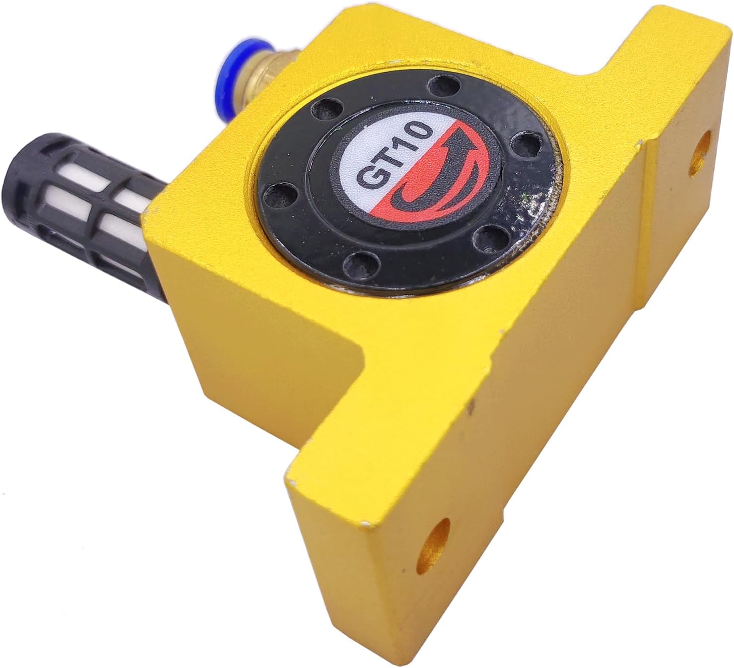 (2-Pcs) GT10 Pneumatic Air Turbine Vibrator GT Series 1/8" Industrial Pneumatic System Components Turbine Vibrators with hopper Golden Free Muffler (GT-10)