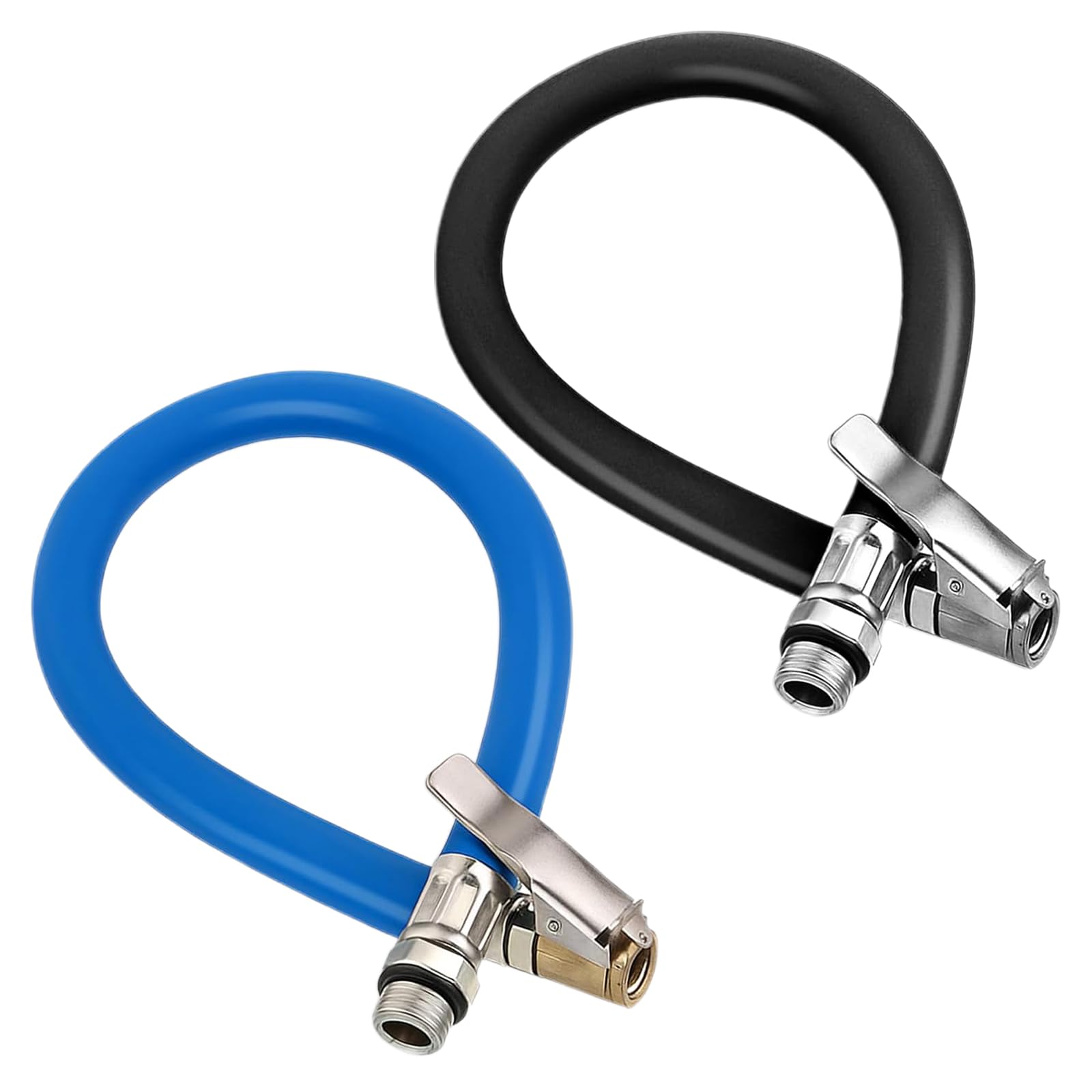 2 Pezzi Tubo Flessibile per Gonfiaggio Pneumatici, Estensione Flessibile Della Valvola, Camion Automobile Fili di Gomma che Gonfia Gonfiatore, Adatto a Tutti I Pneumatici con Valvole Standard