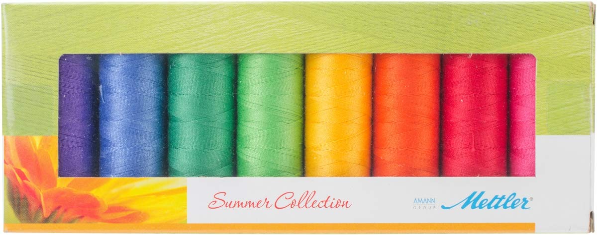 Mettler SFC8SUM Assorted Silk Finish Cotton Thread Summer Gift Pack - 8 per Pack