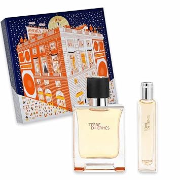 Terre DHermes by Hermes for Men - 2 Pc Gift Set 1.6oz EDT Spray, 0.5oz EDT Spray