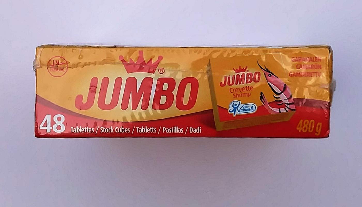 Jumbo Cubitos de camarón jumbo paquete de 1 x 48 x 10 gr 0.1 ml