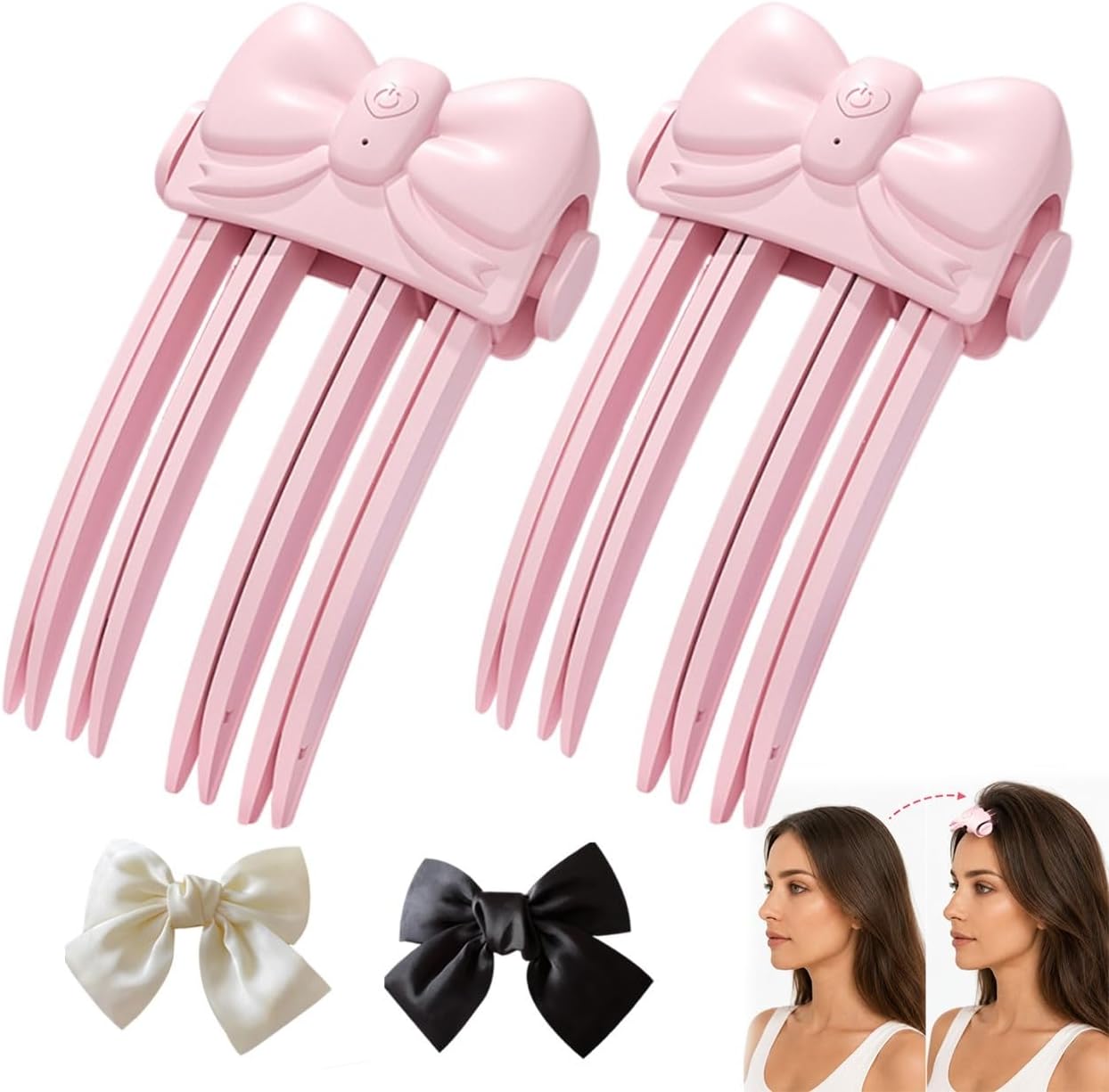 Wireless Heated Volumizing Root Lift Clip for Flat Fine Hair 2 Heat Setting