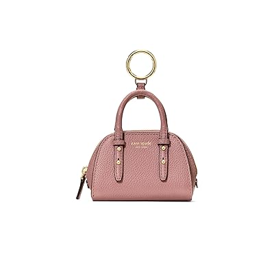 Kate Spade New York Charmed Pebbled Leather Nano Carryall Bag Charm Wallet Women