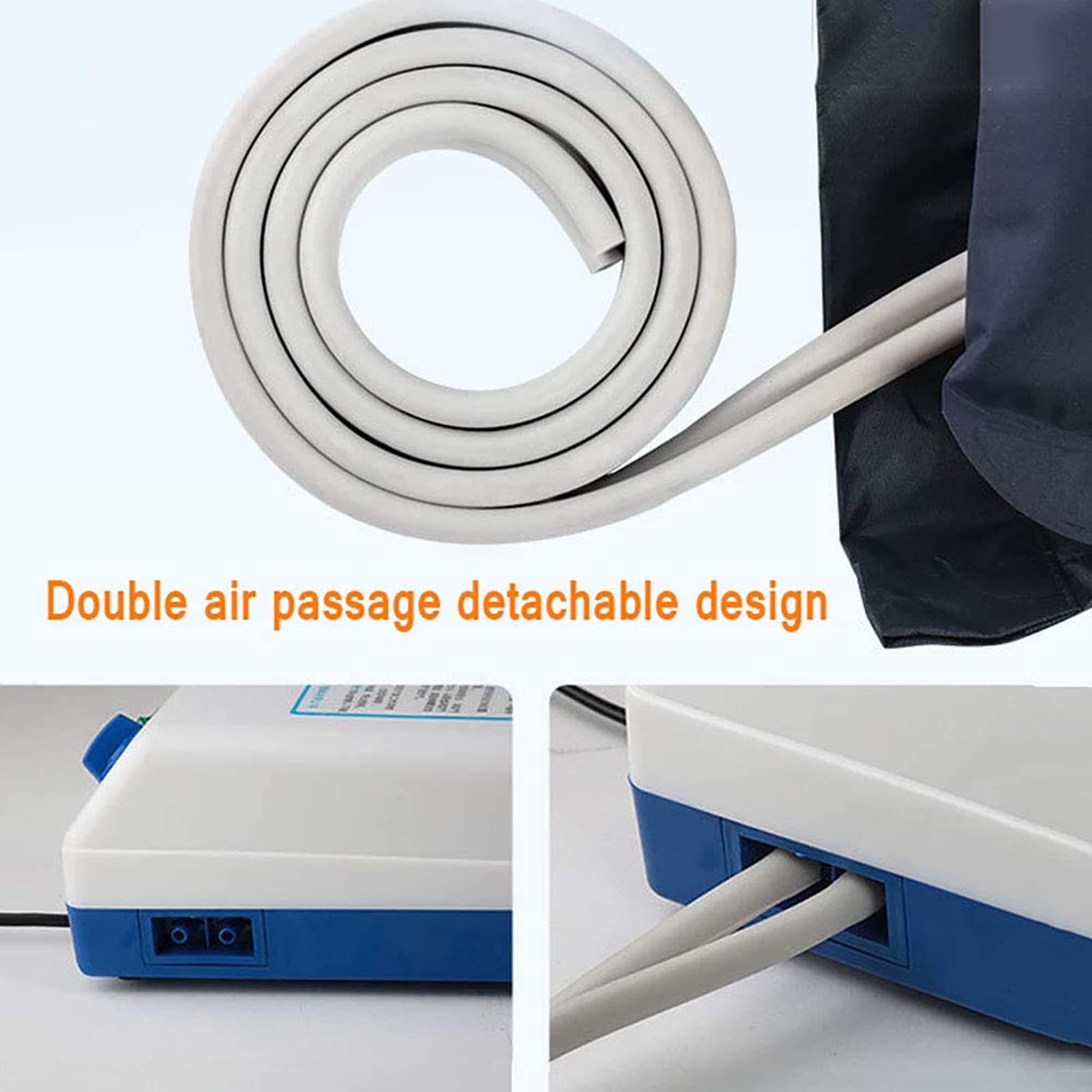 Colchón de Aire antiescaras, Impermeable, Transpirable, Suave, absorción de Impacto, Cama de Aire médica, cojín de Aire para el Cuidado del Paciente