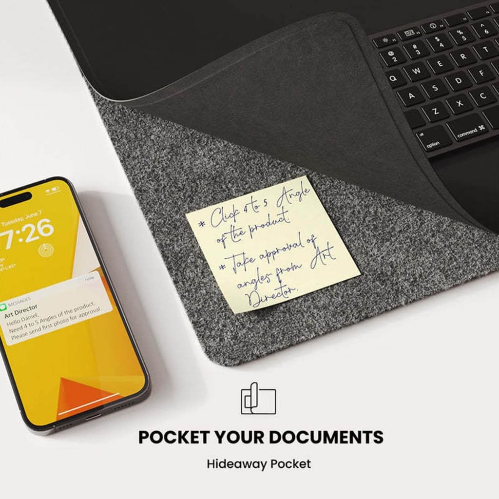 Magnetyczna podkładka pod mysz do gier z ładującą podkładką pod mysz 15 W, duża podkładka pod mysz