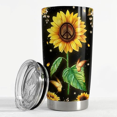 Vista 254 de SANDJEST Vaso de 20 onzas con diseño de águila con la bandera estadounidense, regalos para hombres y mujeres, vasos aislados de acero inoxidable