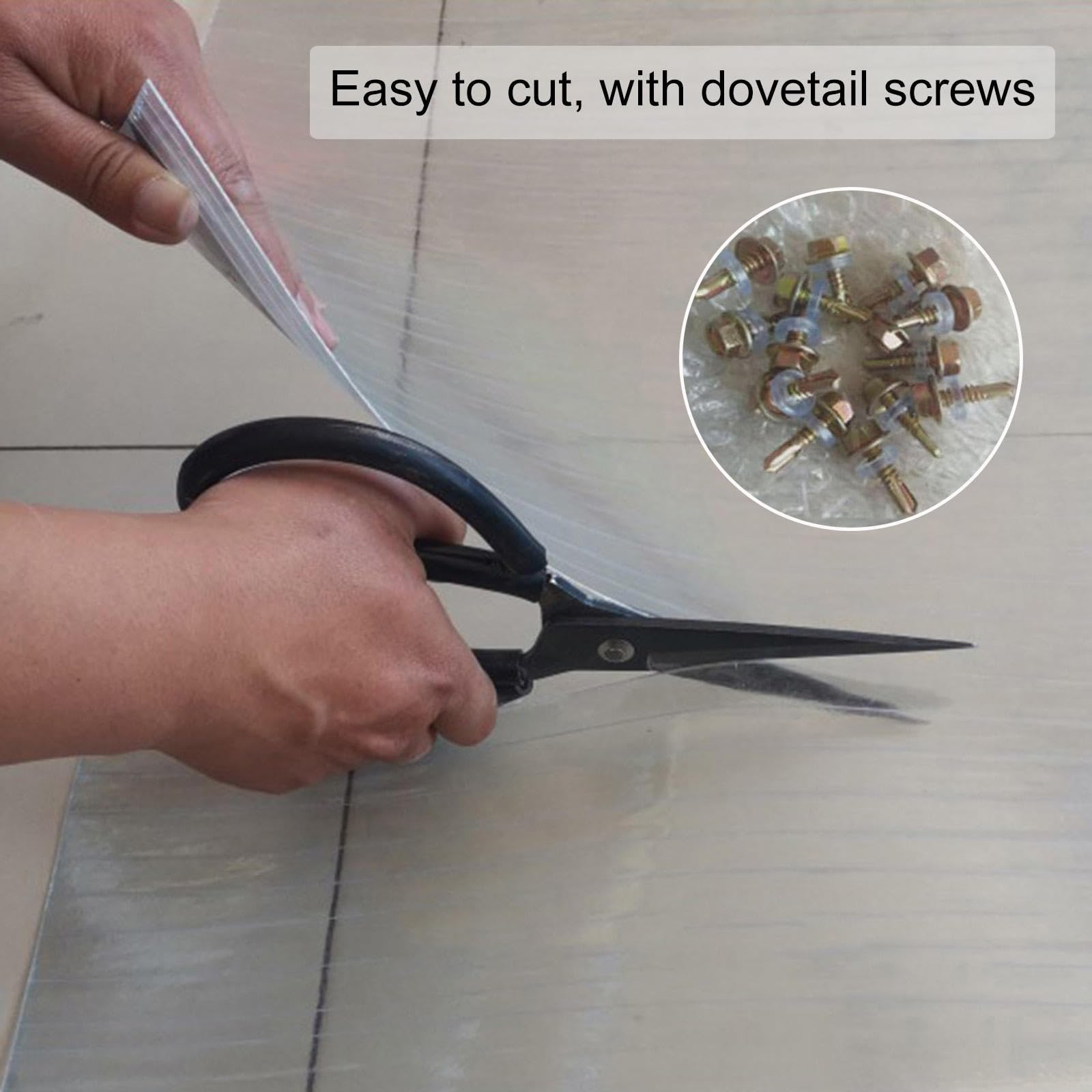 Planchas De Policarbonato Para Tejados,Lámina Para Techos Transparentes Para Invernaderos,Planchas De Fibra De Vidrio De 0,8mm,Paneles Aislantes Para Tejados,Resistentes a La Intemperie,W×L-20×118in