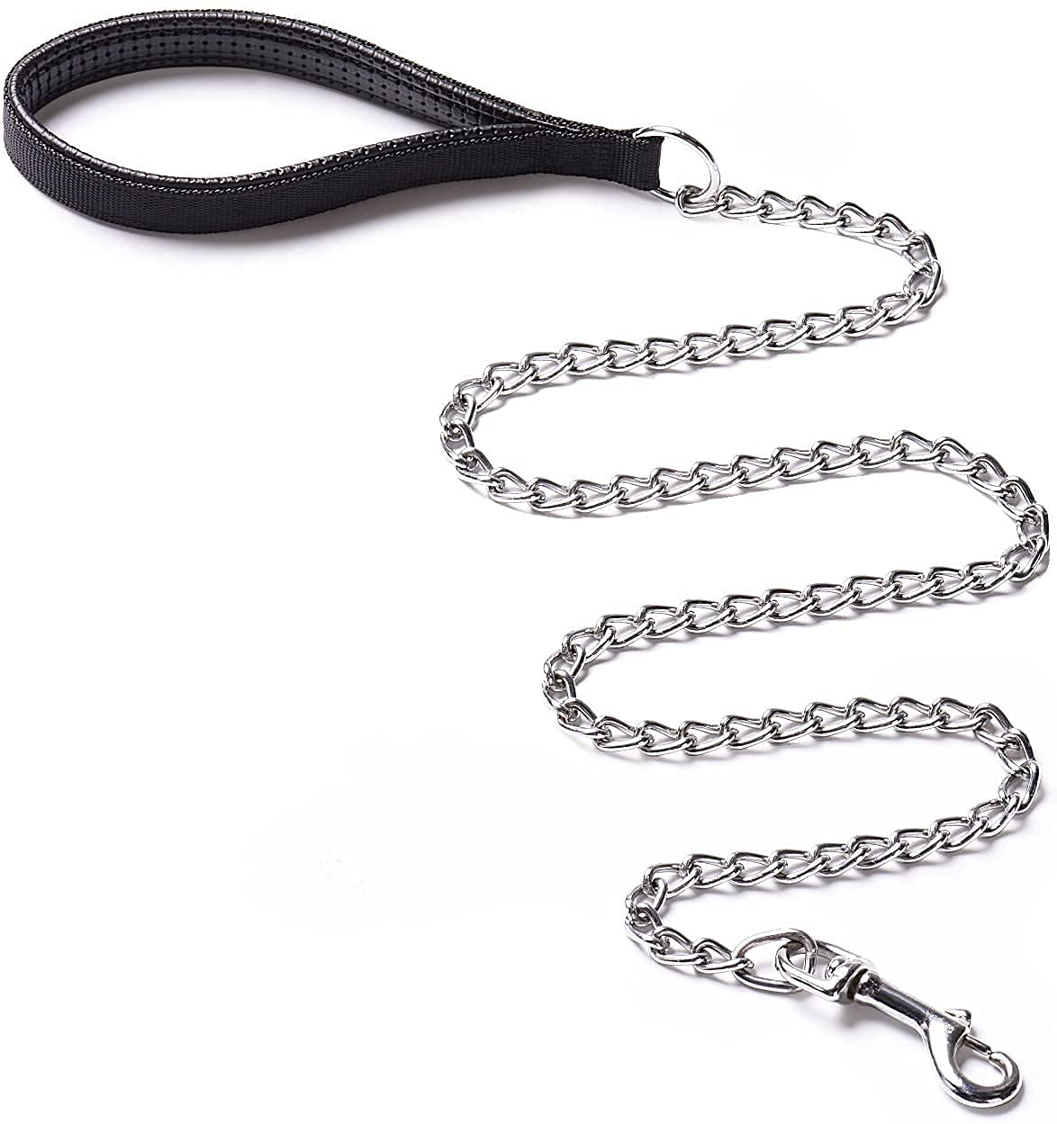 Woofy Heavy Duty Dog Leash,Metal Dog Leash Dog Chain with Padded Handle for Large & Medium Size Dogs- Color May Vary (B09HXTQF9L) Amazon Price History, Amazon Price Tracker