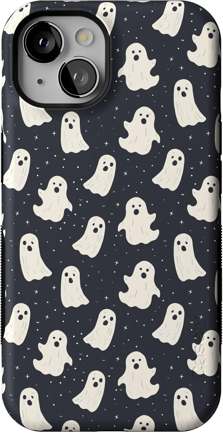 Casely iPhone 13 Case | All Boos No Bite | Friendly Ghost | Compatible with MagSafe | Bold Protective Design