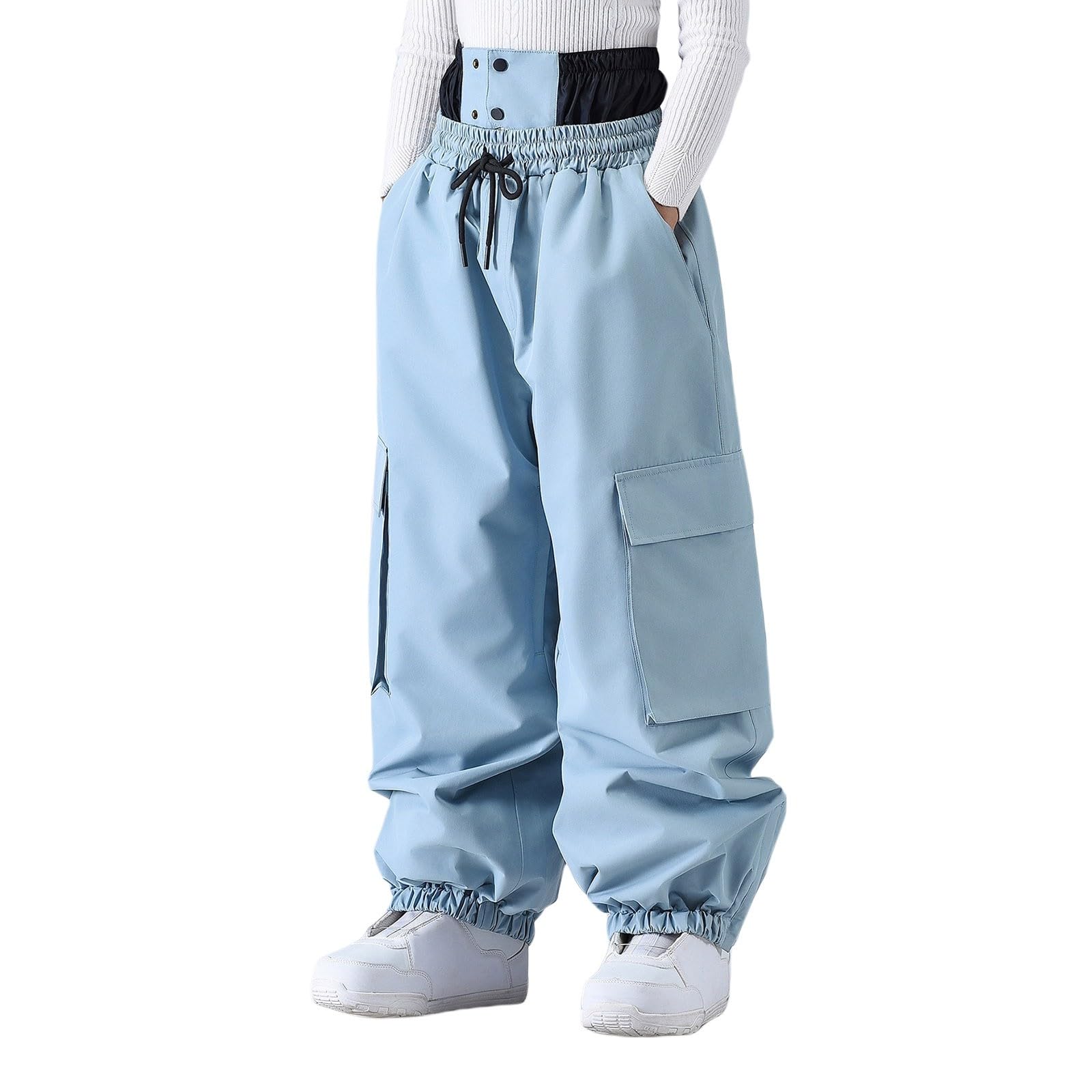 Generisch Pantalones de snowboard, pantalones de esquí de invierno, resistentes al viento, pantalones cargo aislados para actividades al aire libre en climas fríos y montañismo, senderismo y trekking