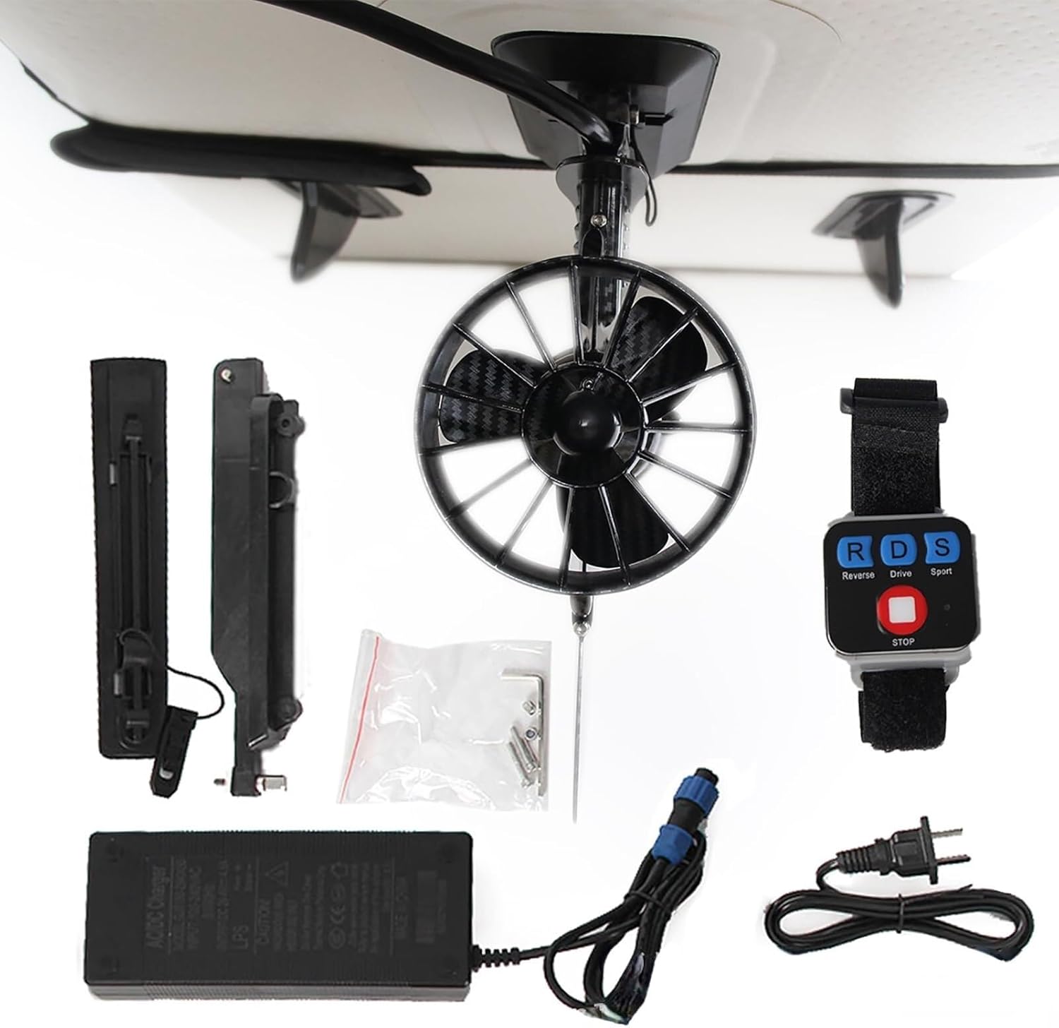 Surfboard Electric Fin Electric Motorized Fin Surfboard,24V Battery, Equipped with Remote Control,Jet Powered Kit