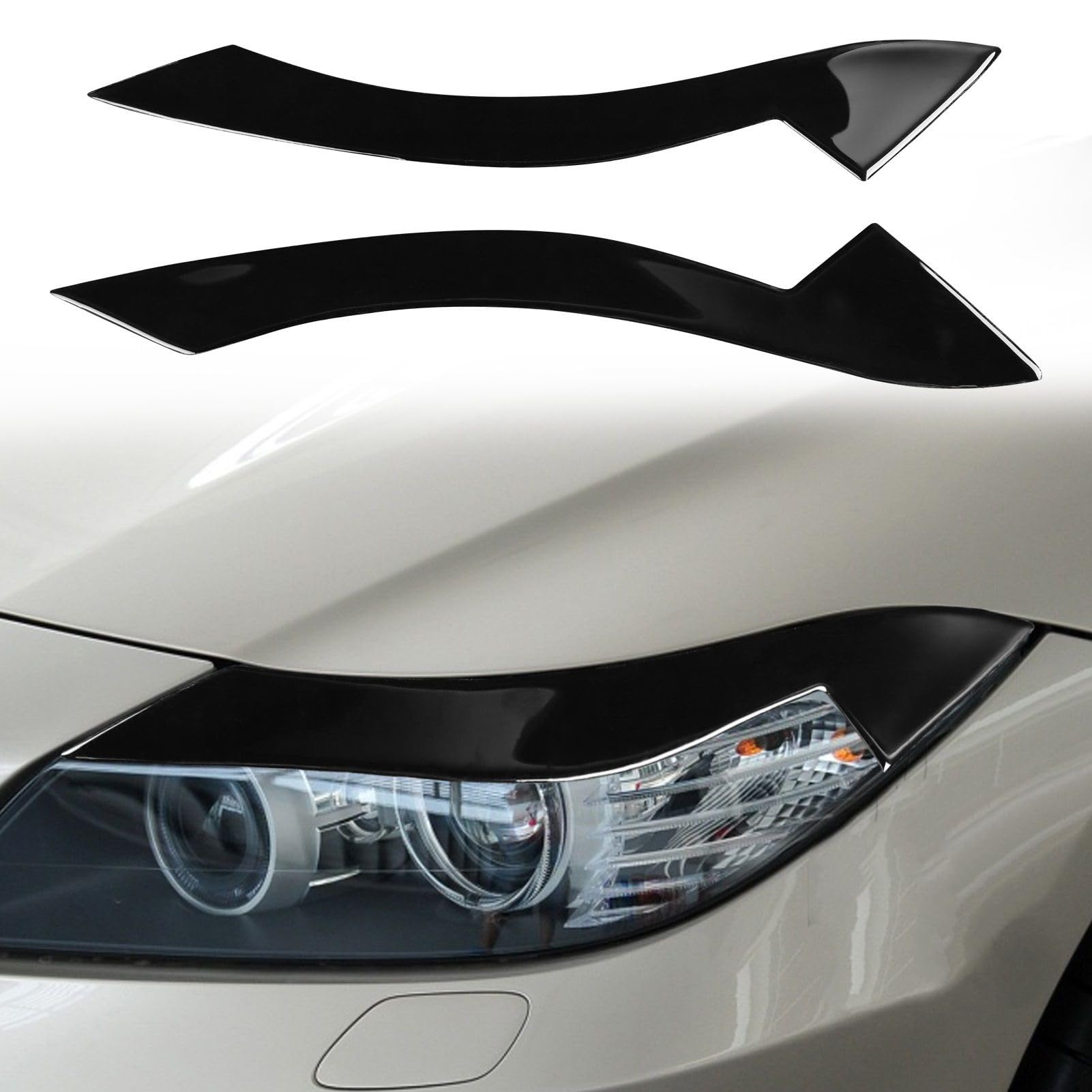 Headlight Eyebrow Eyelid Fit For BMW Z4 E89 2009 2010 2011 2012 2013 2014 2015 Piano Black Cover Body Kits Tuning Accessoire Voiture Powieki reflektorów samochodowych