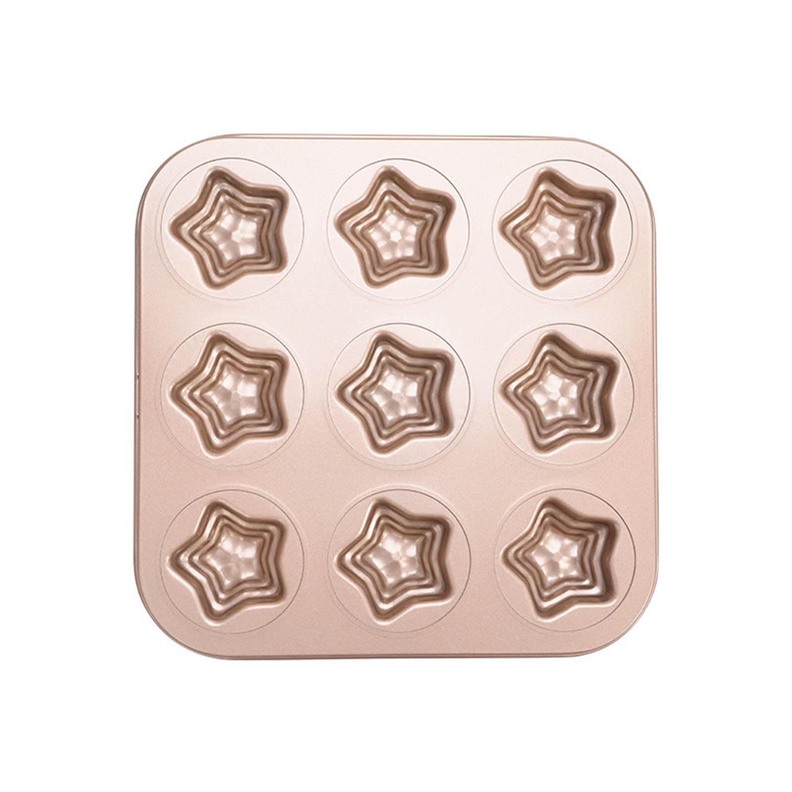 MALSSE Cake Baking Mold Easy Release Cake Pans Star Shaped Baking Pans Suitable for Home Kitchens and Dessert Shops Utensils
