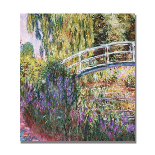 The Japanese Bridge Iv By Claude Monet, 14X14-Inch Canvas Wall Art #TOP28