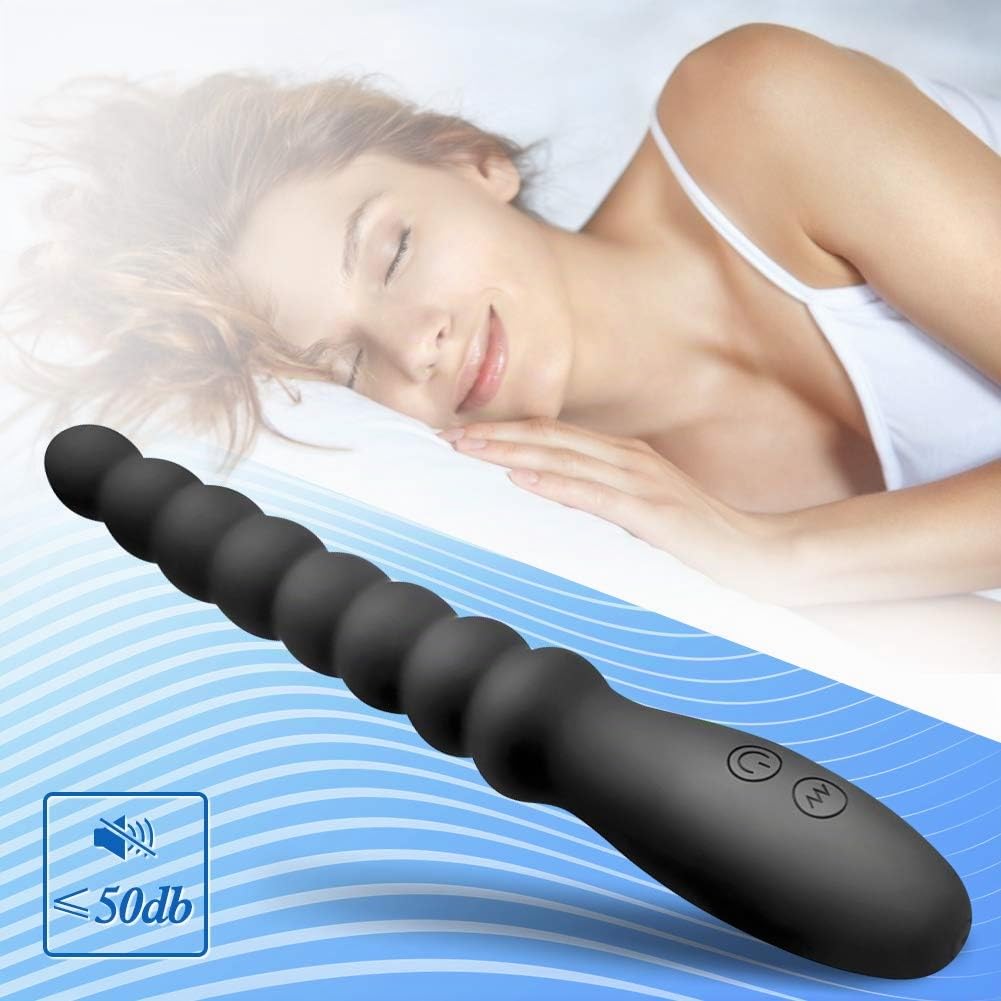 SXOVO Vibrador anal, bolas anales, consolador anal, vibrador con 10 modos de vibración, estimulación del punto G, recargable, juguete sexual para hombres, mujeres, parejas