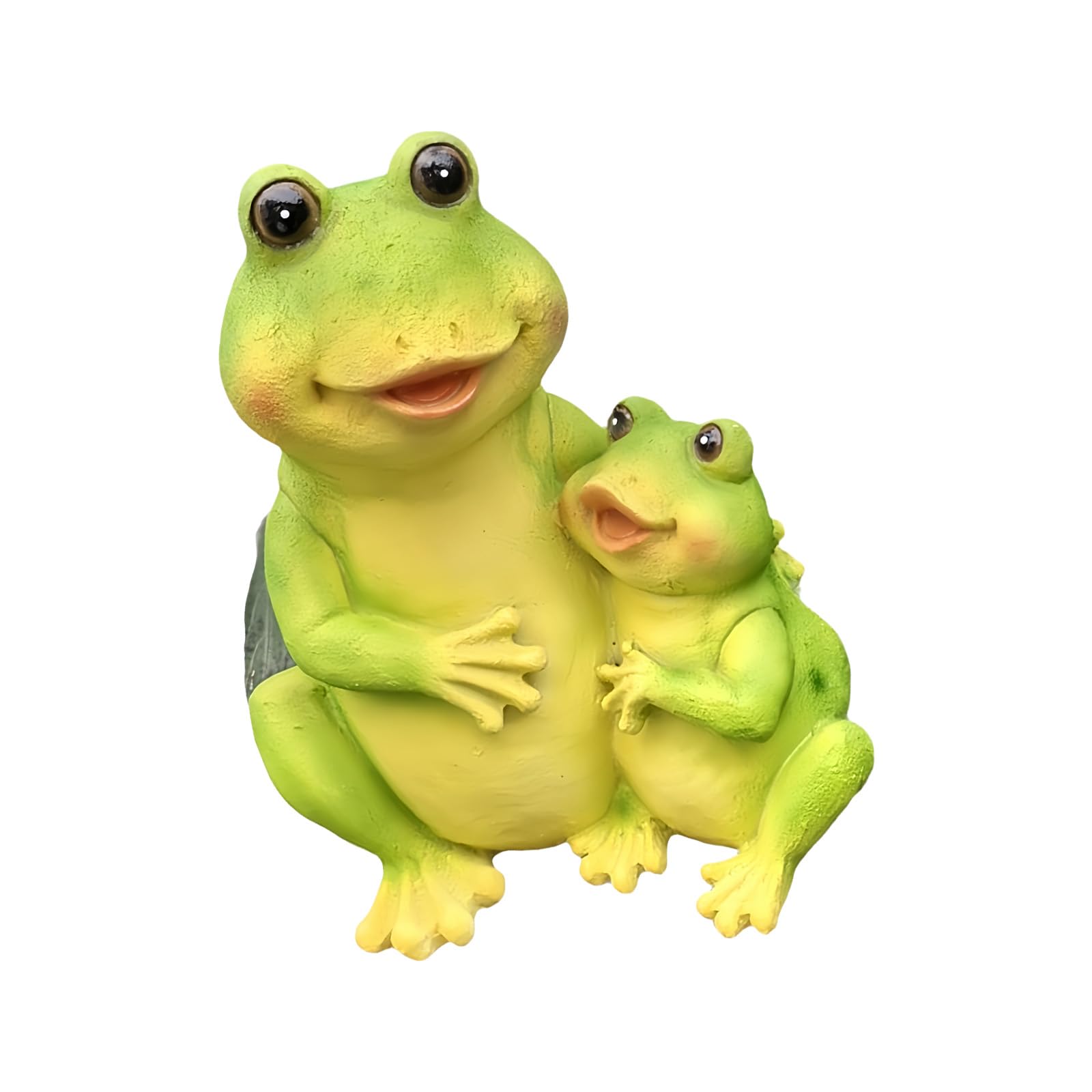 Grenouille en fer sculptée statuette extérieure pour ornement de jardin résistant