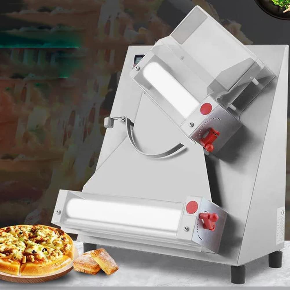 Pizzaiolo, Sfogliatrice Commerciale Automatica a Rullo per Pasta per Pizza da 370 W, Pressa per Pasta Elettrica, Produzione di 5 S/Impasto, per Arrotolare Vari Impasti