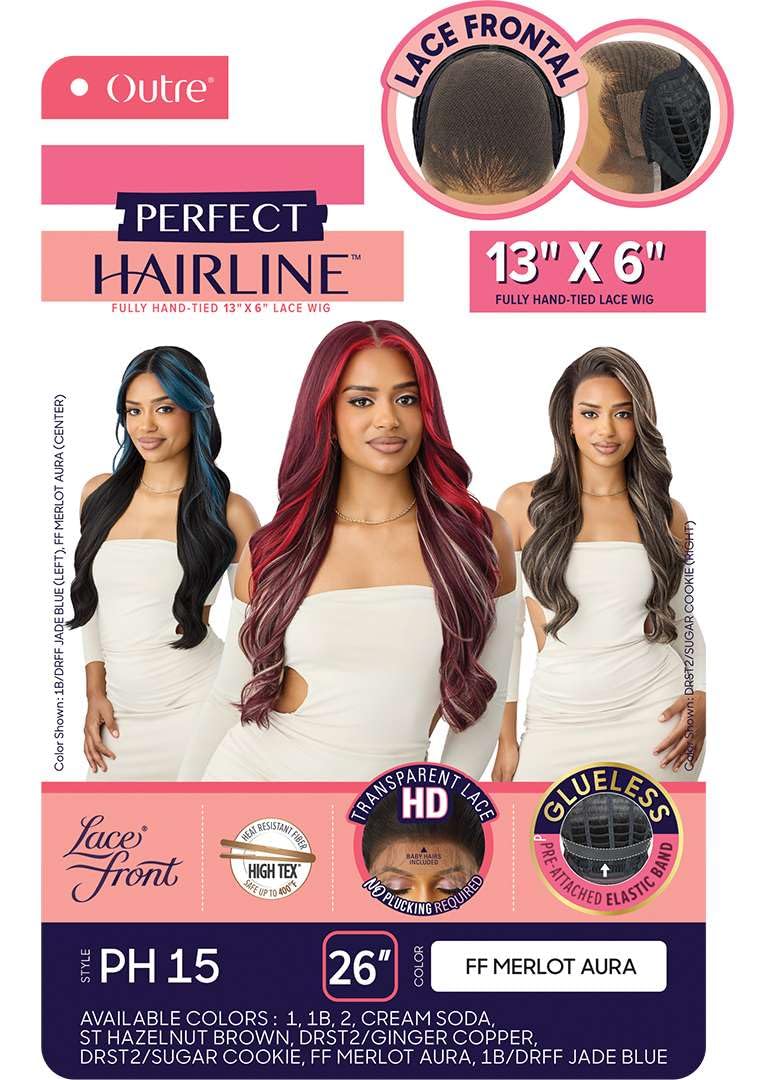 Outre Lace Front Wig - Perfect Hair Line 13X6 - PH 15 (ST HAZELNUT BROWN)