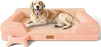Vista 20 de Cama Extra Grande para Perros, Cama Ortopédica XL para Perros con Espuma Viscoelástica de Gel Refrescante, Cama Impermeable para Mascotas con Funda