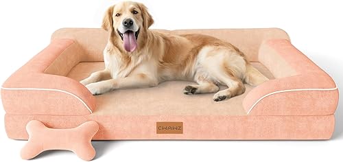 Miniatura 20 de Cama Extra Grande para Perros, Cama Ortopédica XL para Perros con Espuma Viscoelástica de Gel Refrescante, Cama Impermeable para Mascotas con Funda
