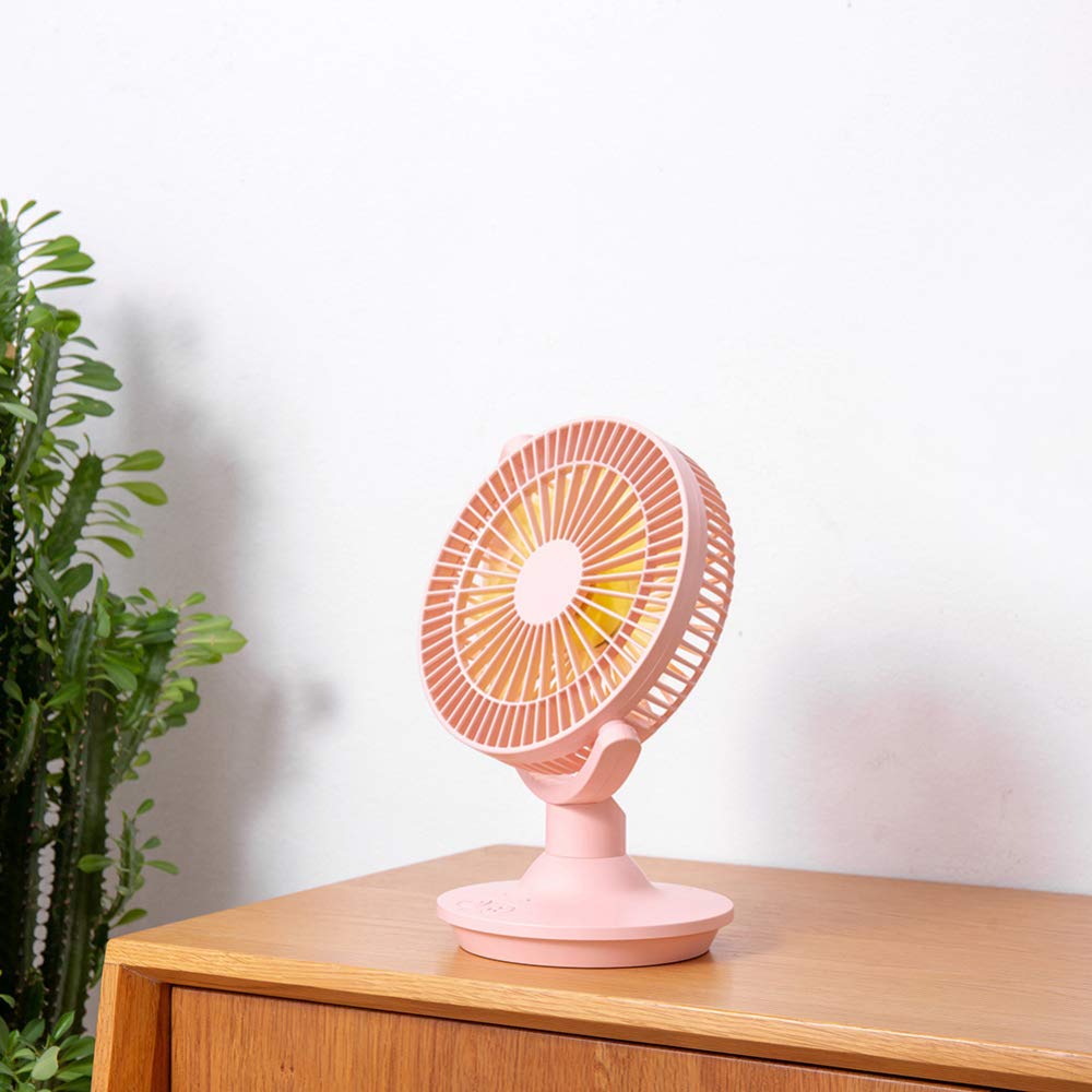 FACAI Ventilatore Portatile Mini Ventilatore USB Ventola Raffreddamento Ventola Pc Ventilatore Stufa Basso Consumo Condizionatore Aria per Piccoli Ambienti,Pink