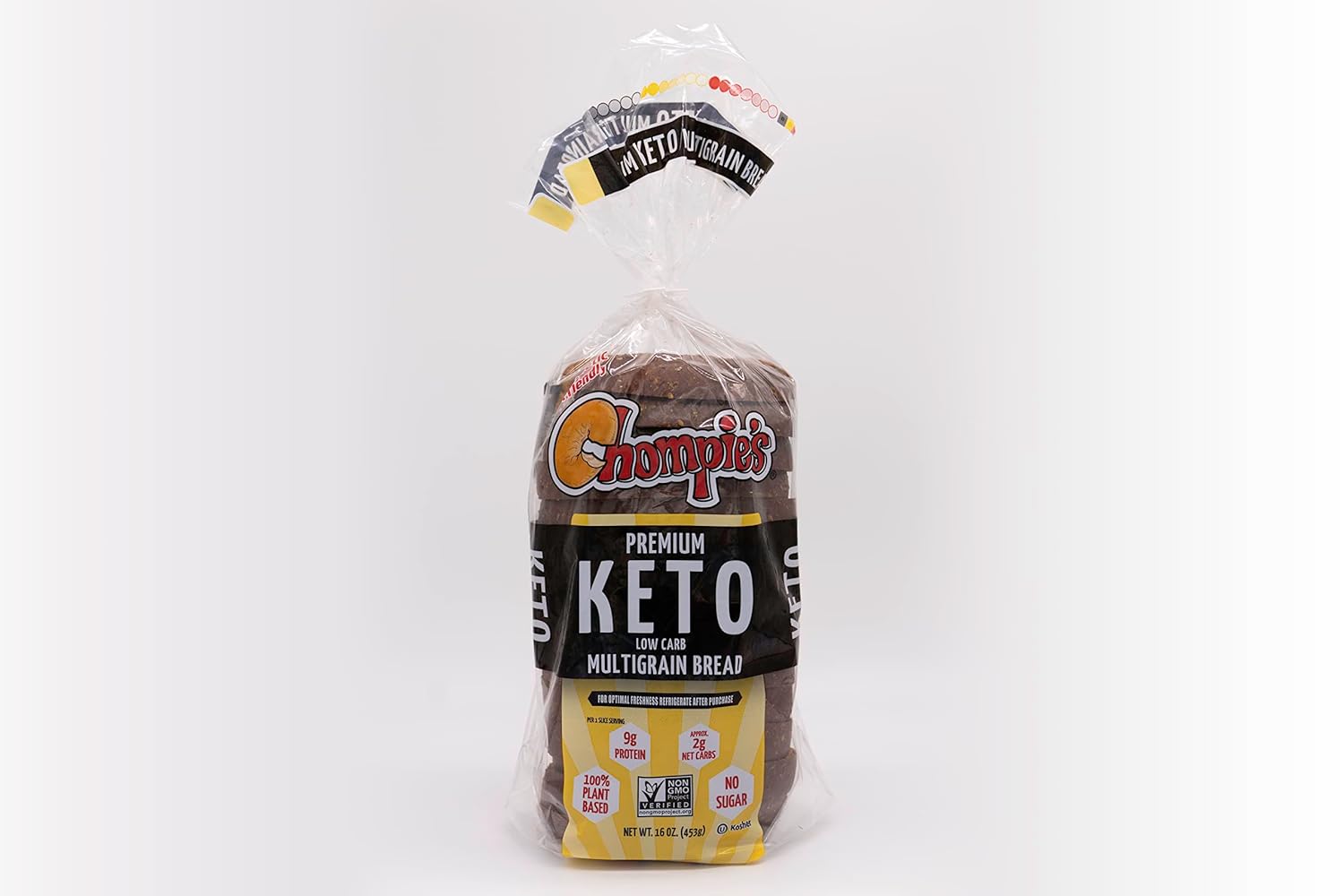 Chompie's LowCarb Multigrain Bread 2g Net Carbs per slice
