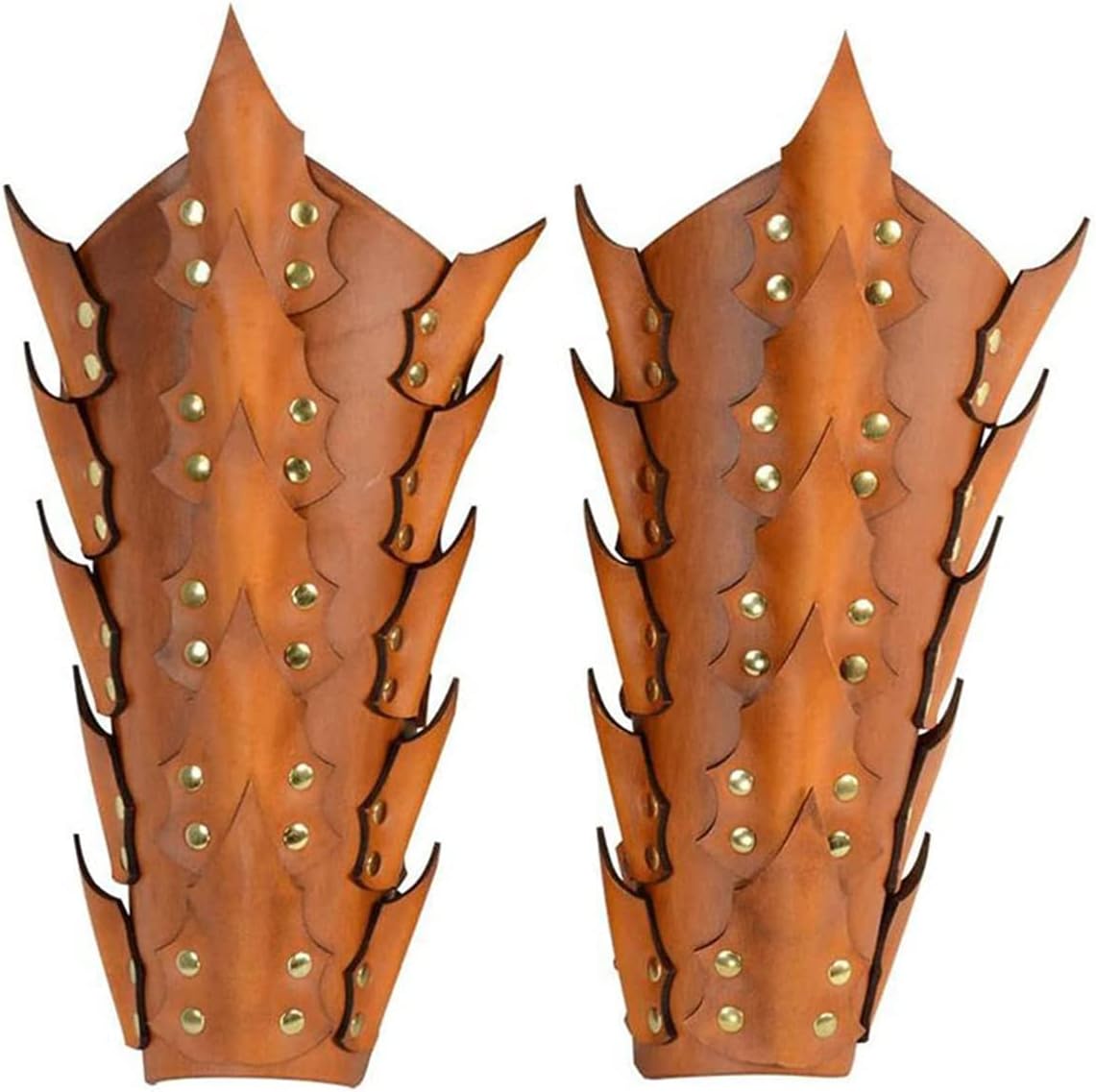 Medieval Leather Wristband, Rivet Decoration Arm Guard Armor Cuff Scale Bracer, Steampunk Archer Gauntlet, Retro Gladiator Wrist Armor, Soldier Cosplay Accessories