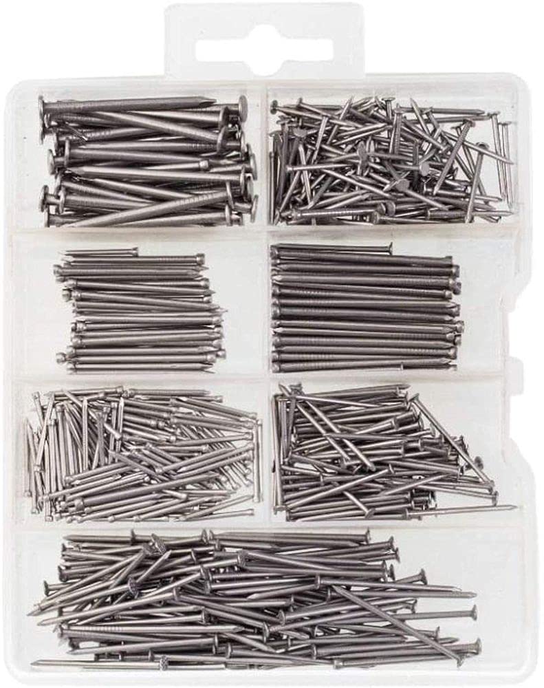 Diy Crafts CT-DIY-HI-37635 Wire, Brad And Common Use This Kit Comes In An Organized Plastic Nails (Pack Of 450, Multicolor) 4